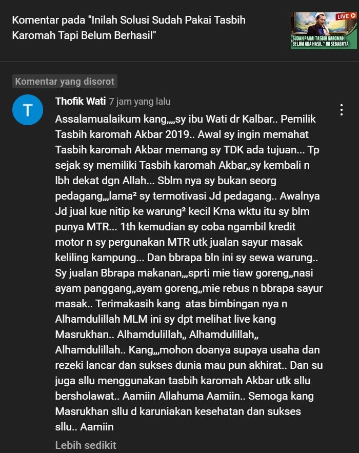 Tasbih Karomah Akbar