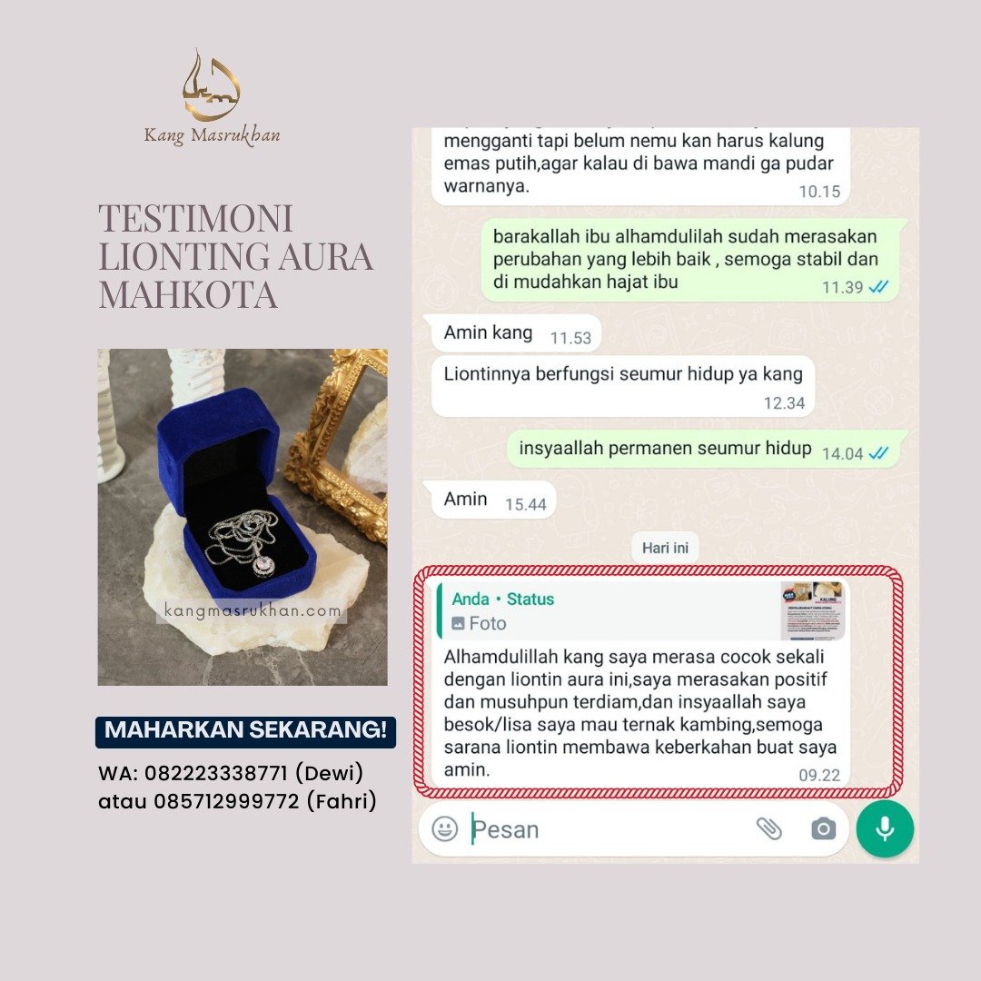 Testimoni Liontin Aura Mahkota